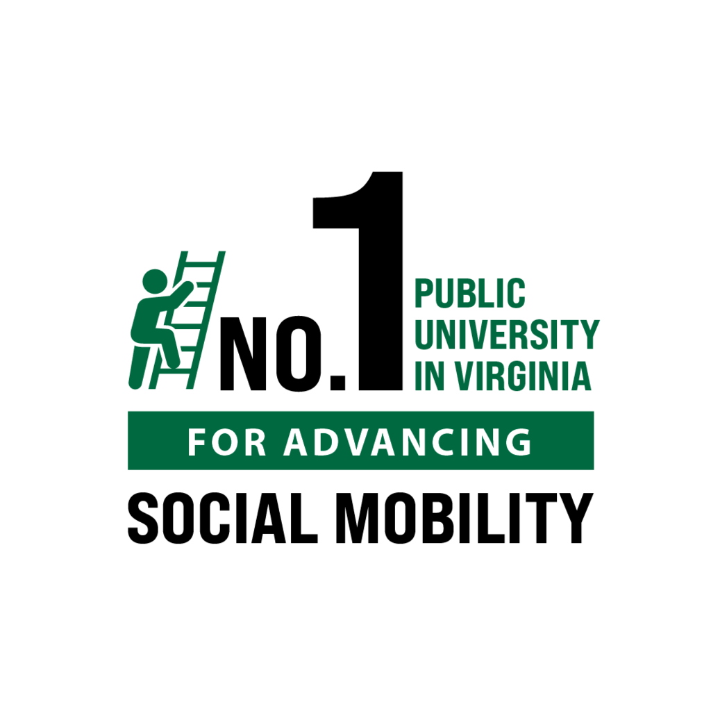 Number 1 public university in Virginia for advancing social mobility